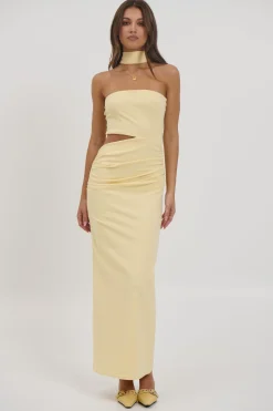 Selena Maxi Dress Lemon