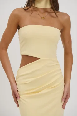 Selena Maxi Dress Lemon
