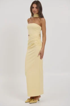 Selena Maxi Dress Lemon
