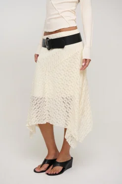 Shea Midi Skirt Cream