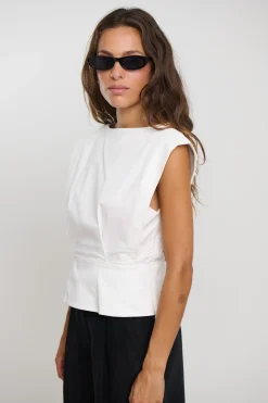 Shelly Top Ivory