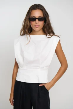 Shelly Top Ivory
