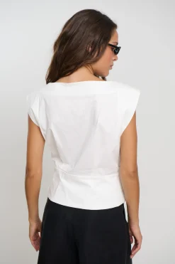 Shelly Top Ivory