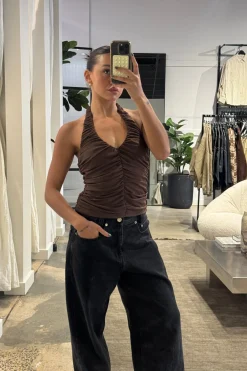 Starla Halter Top Choc