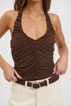 Starla Halter Top Choc
