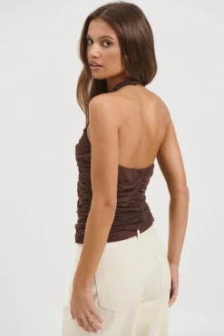 Starla Halter Top Choc