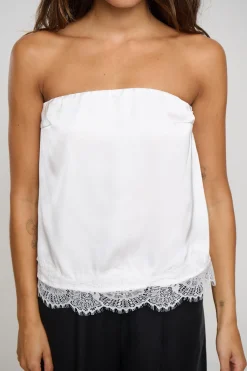 Stassie Strapless Top White