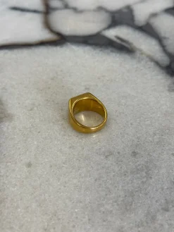 Statement Signet Ring Gold