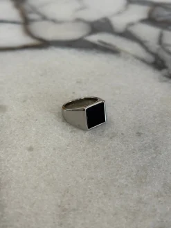 Statement Signet Ring Silver