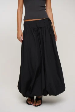 Stevie Midi Skirt Black