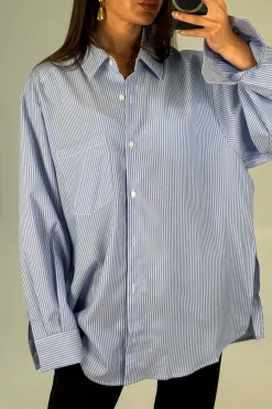 Summer Stripe Shirt Blue