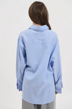 Summer Stripe Shirt Blue