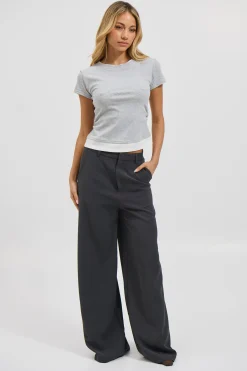 Sunday Layered Tee Grey