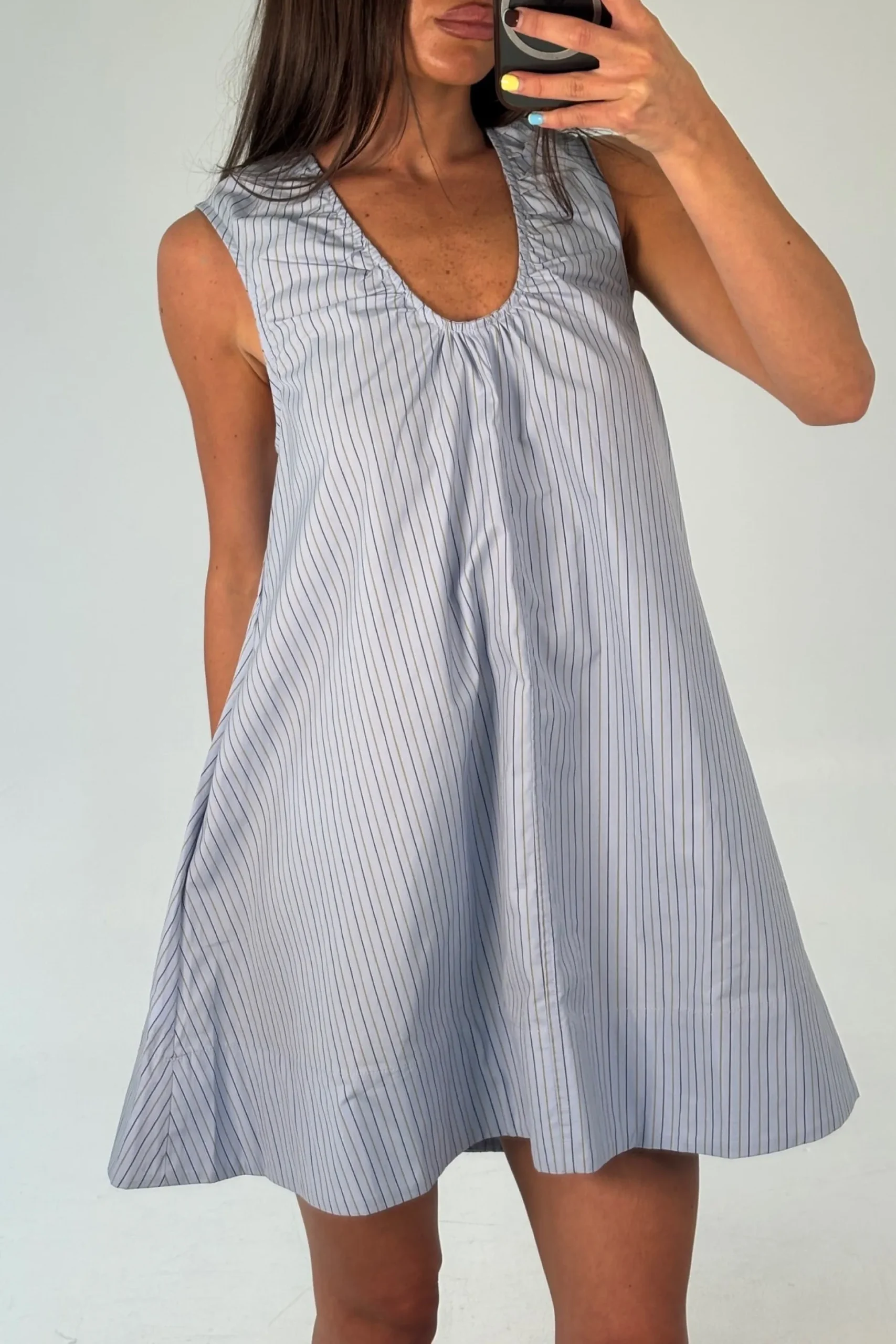 Sydney Mini Dress Blue Stripe