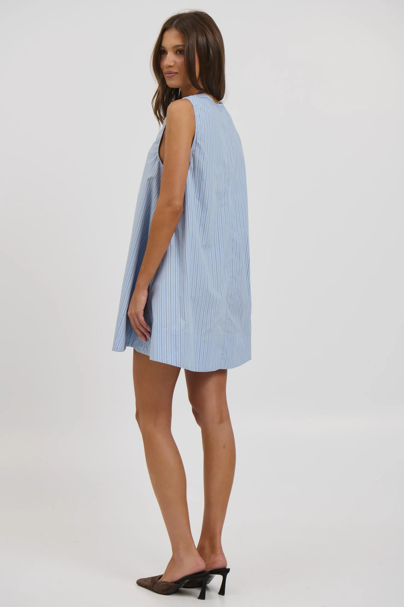 Sydney Mini Dress Blue Stripe