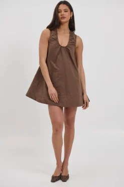 Sydney Mini Dress Chocolate