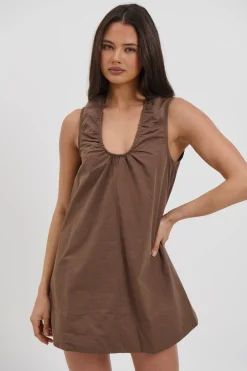 Sydney Mini Dress Chocolate