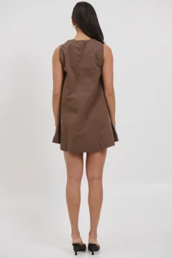 Sydney Mini Dress Chocolate