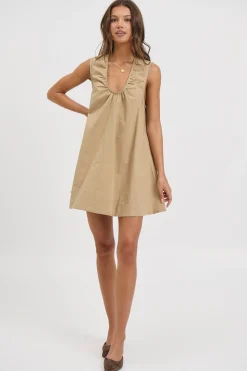 Sydney Mini Dress Latte