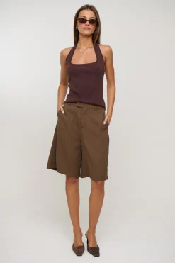 Tali Halter Top Chocolate