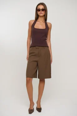 Tali Halter Top Chocolate