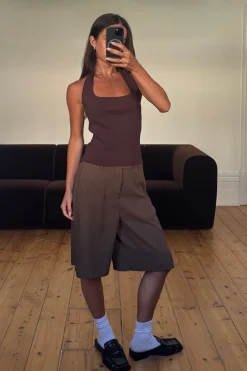 Tali Halter Top Chocolate