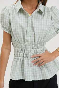 Talia Short Sleeve Shirt Sage