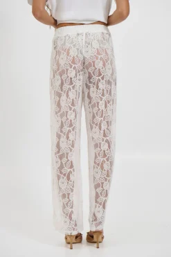 Tamika Lace Pant White