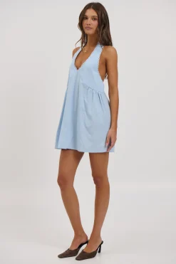 Tammi Halter Dress Sky