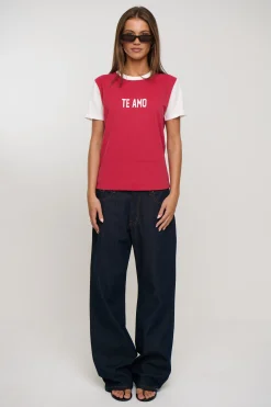 Te Amo Tee Crimson