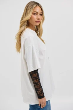 Tequila Lace Tee White