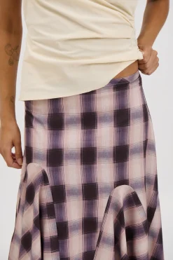 Tia Midi Skirt Beige