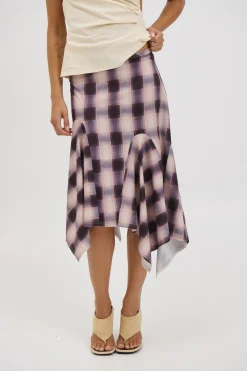 Tia Midi Skirt Beige