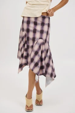 Tia Midi Skirt Beige