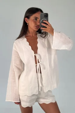 Tianna Scallop Set White