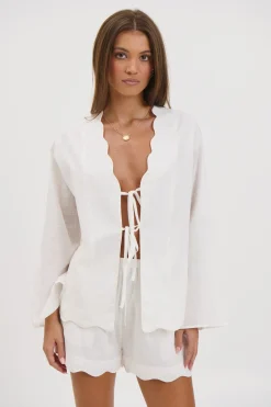 Tianna Scallop Set White