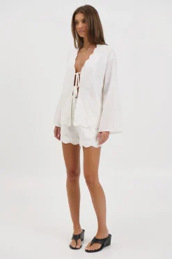 Tianna Scallop Set White