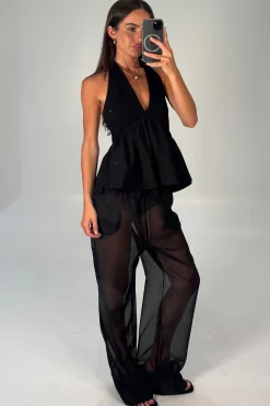 Tobias Sheer Pant Black