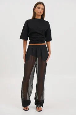 Tobias Sheer Pant Black