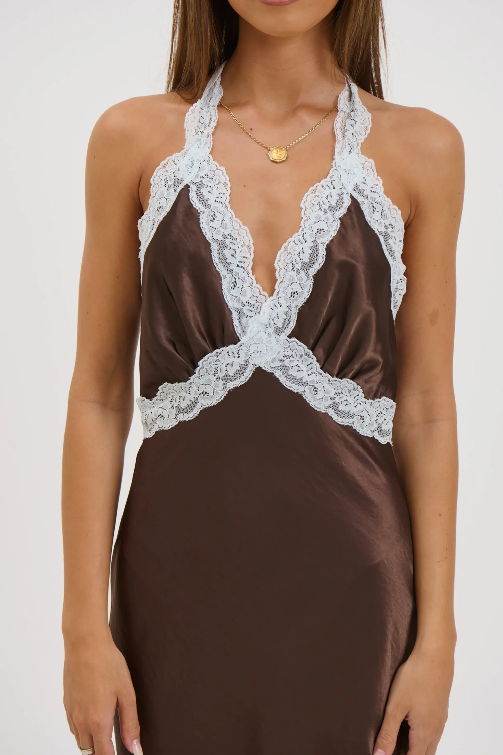 Tonya Maxi Dress Chocolate