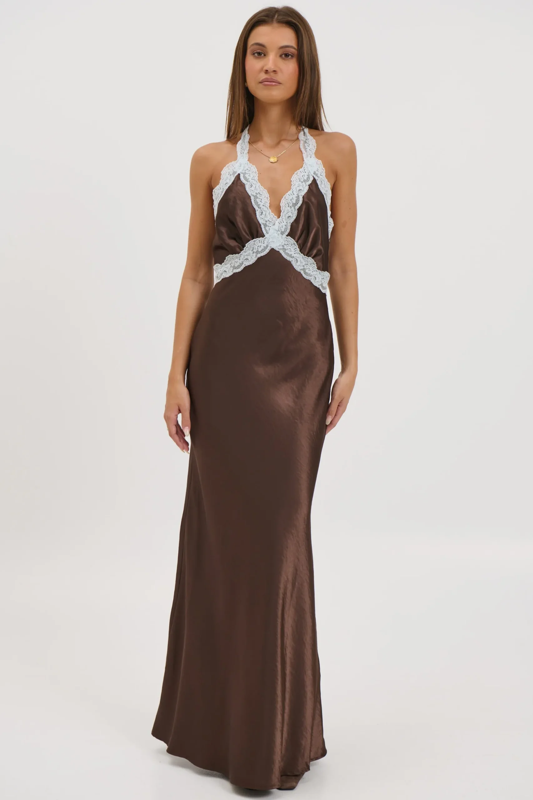 Tonya Maxi Dress Chocolate