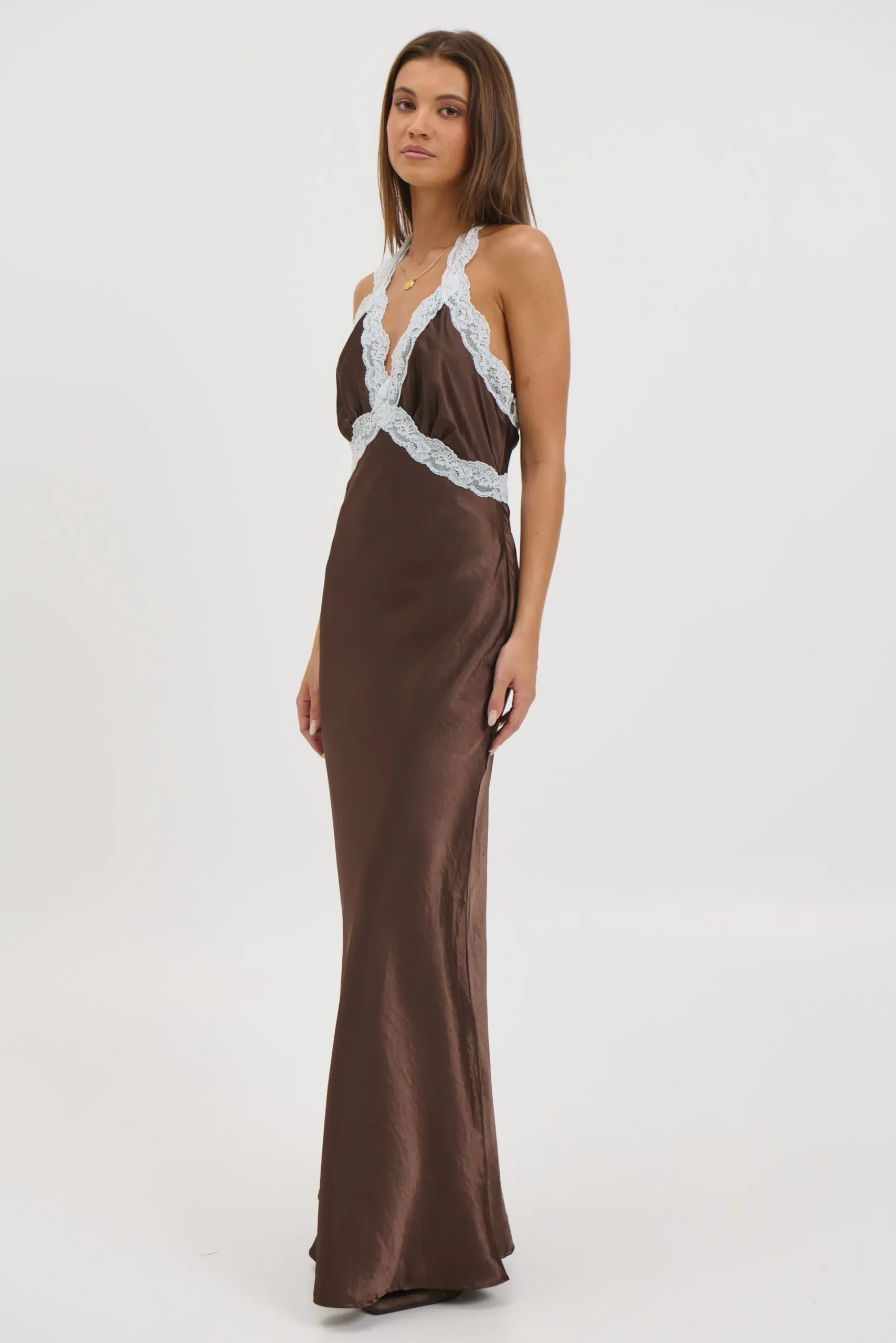 Tonya Maxi Dress Chocolate