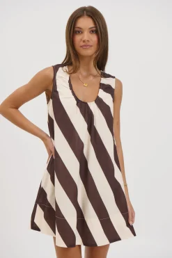 Tye Mini Dress Tiramisu