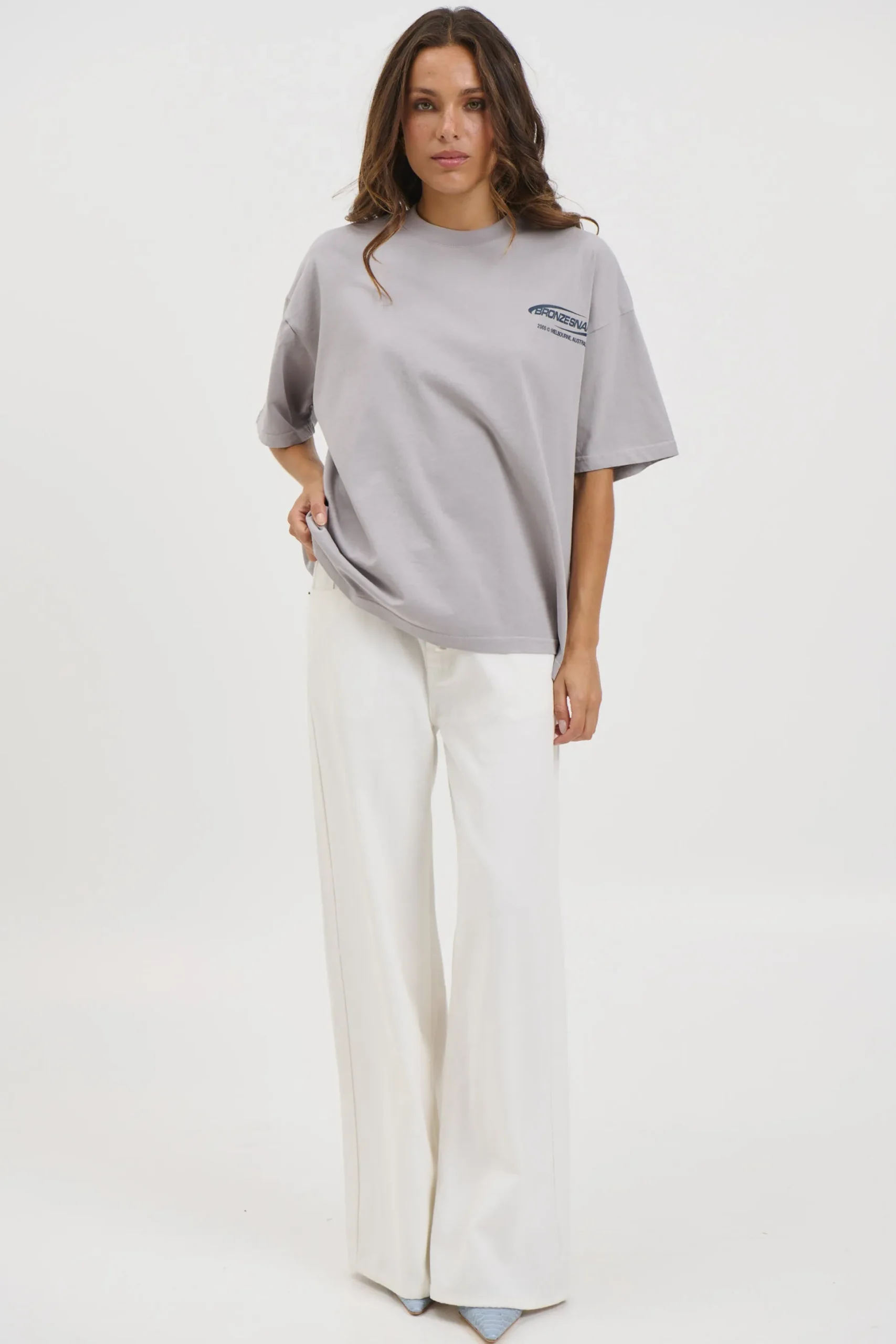 Unisex Bronze Snake Classic Tee Grey