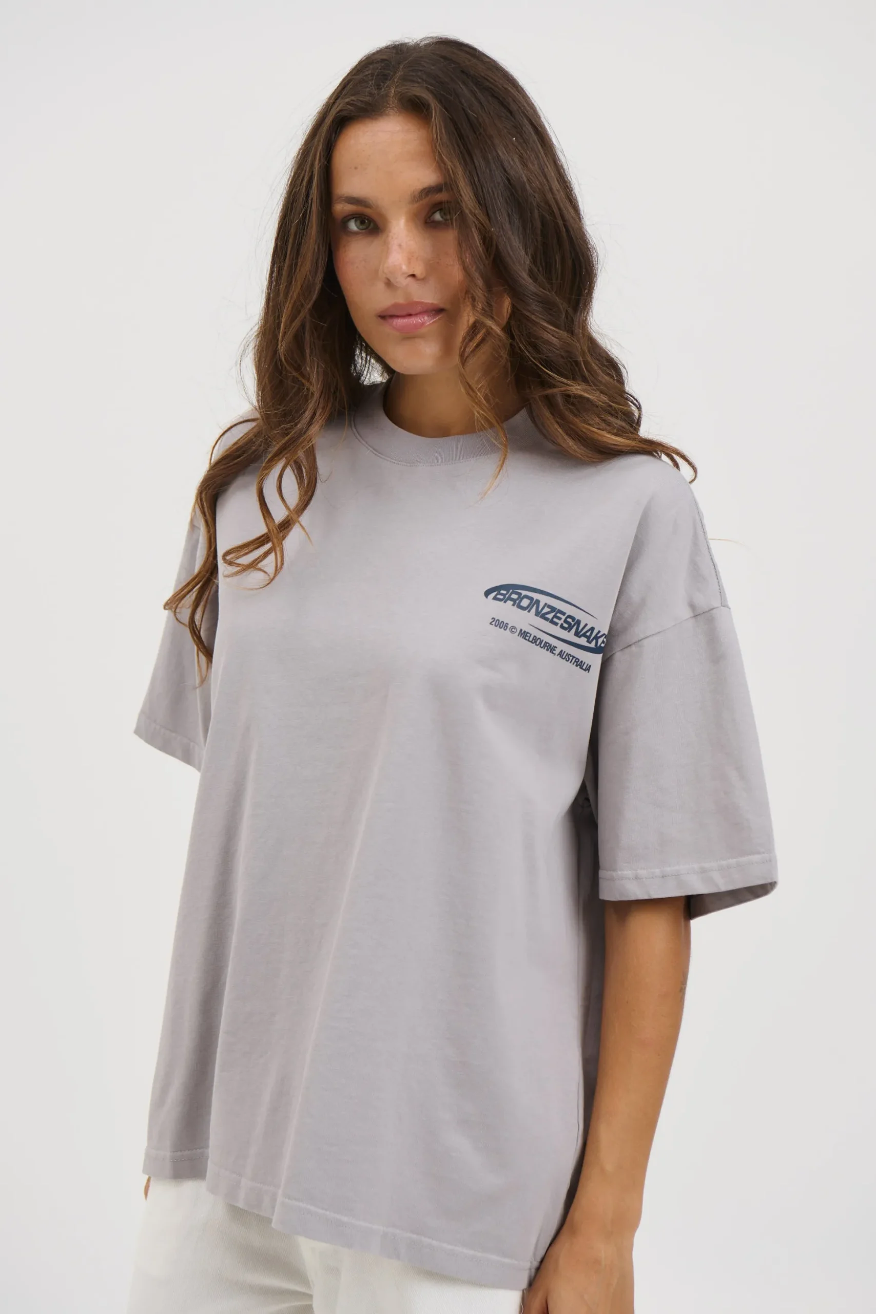 Unisex Bronze Snake Classic Tee Grey