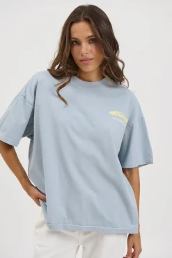 Unisex Bronze Snake Classic Tee Blue