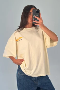 Unisex Bronze Snake Classic Tee Ivory