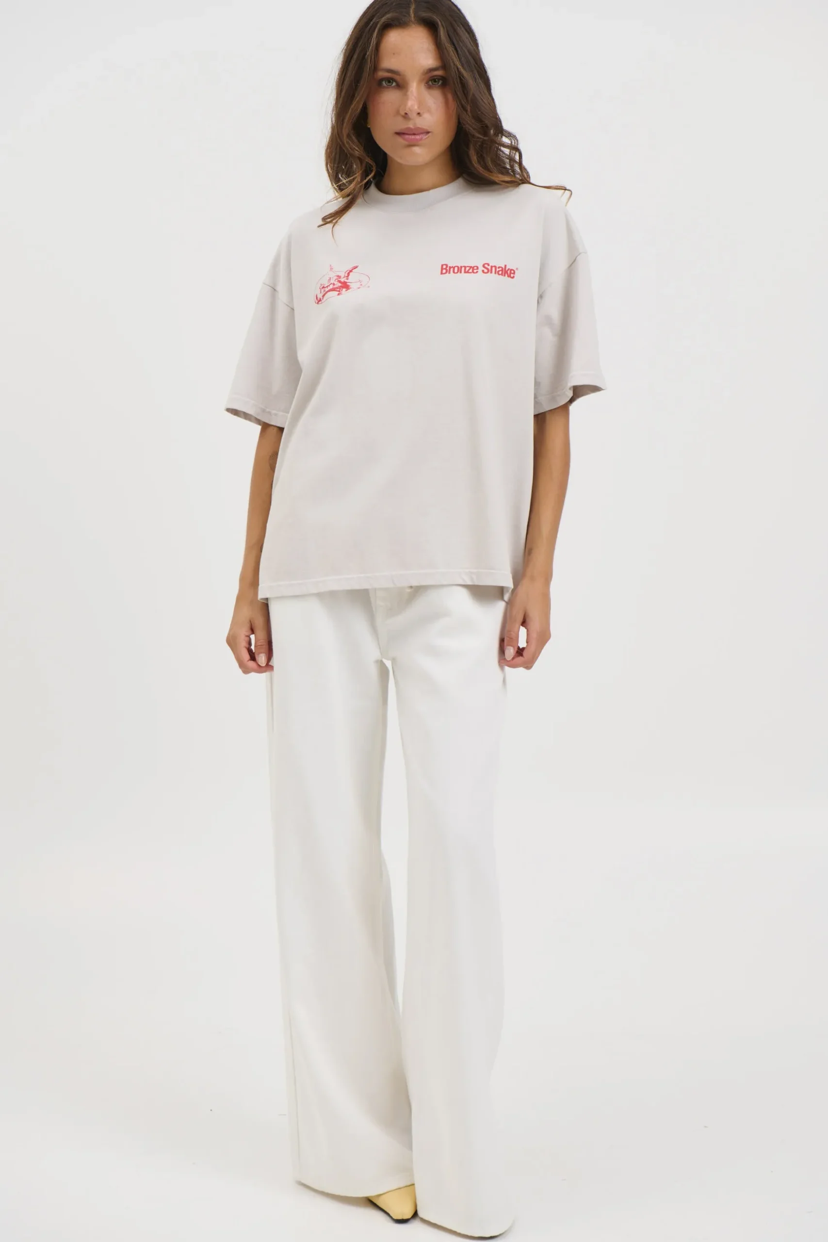 Unisex Bronze Snake Melb Tee Ivory