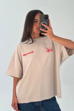 Unisex Bronze Snake Melb Tee Ivory