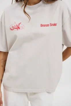 Unisex Bronze Snake Melb Tee Ivory